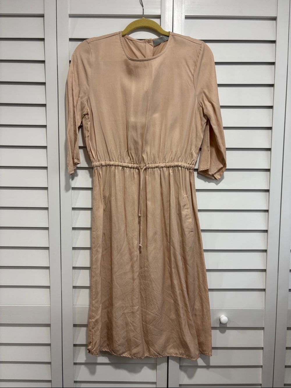 Solika Women's Drawstring Waist Dress - Blush